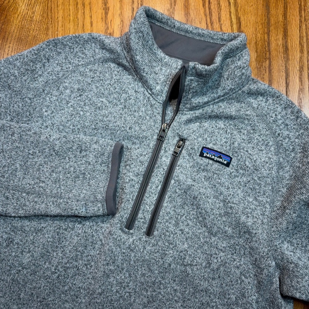 Patagonia Better Sweater Pullover Mens Medium Grey 1/4 Zip Fleece STY25523FA21